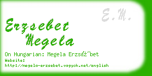 erzsebet megela business card